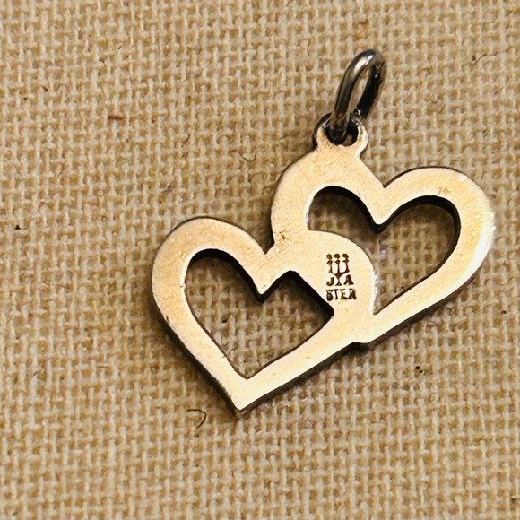 Retired James Avery two hearts charm - Picture 3 of 5